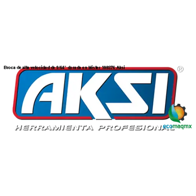 Broca de alta velocidad de 9/64 dorada en blister 100376