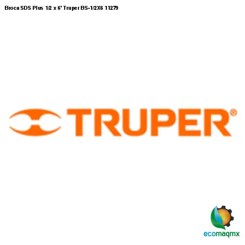 Broca SDS Plus 1/2 x 6’ Truper BS-1/2X6 11279