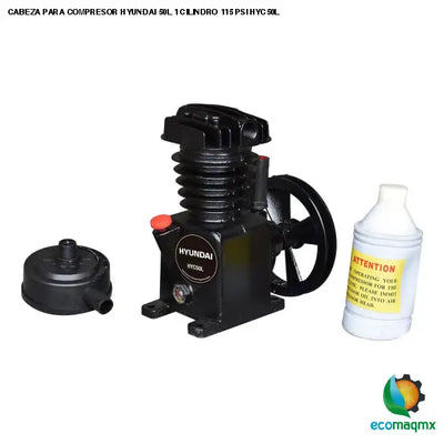 CABEZA PARA COMPRESOR HYUNDAI 50L 1 CILINDRO 115 PSI HYC50L