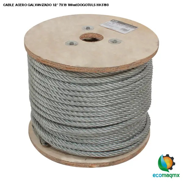 CABLE ACERO GALVANIZADO 1/2 7X19 100mt DOGOTULS HK5193