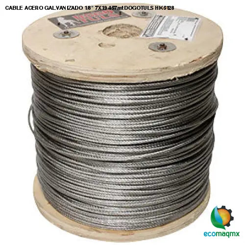 CABLE ACERO GALVANIZADO 1/8 7X19 457mt DOGOTULS HK5128