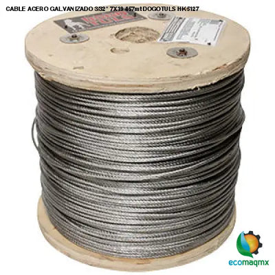 CABLE ACERO GALVANIZADO 3/32 7X19 457mt DOGOTULS HK5127