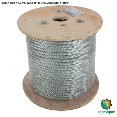 CABLE ACERO GALVANIZADO 3/8 7X19 100mt DOGOTULS HK5191