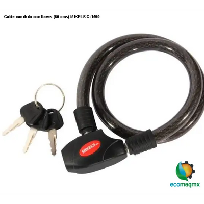 Cable candado con llaves (80 cms) MIKELS C-1590