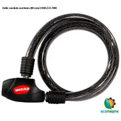 Cable candado con llaves (80 cms) MIKELS C-1590