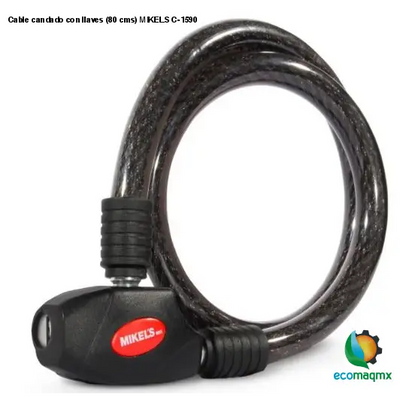 Cable candado con llaves (80 cms) MIKELS C-1590
