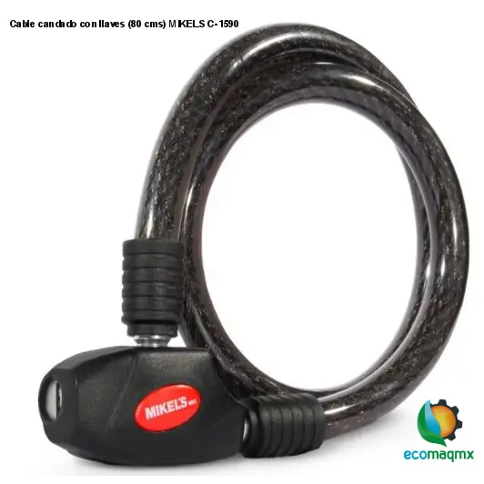 Cable candado con llaves (80 cms) MIKELS C-1590