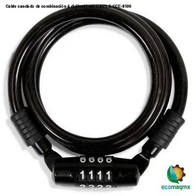 Cable candado de combinación 4 dígitos(1 mt) MIKELS CCE-8100