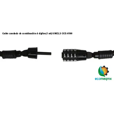 Cable candado de combinación 4 dígitos(1 mt) MIKELS CCE-8100