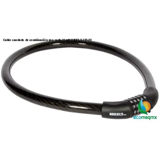 Cable candado de combinación uso rudo (1 mt) MIKELS CB-22