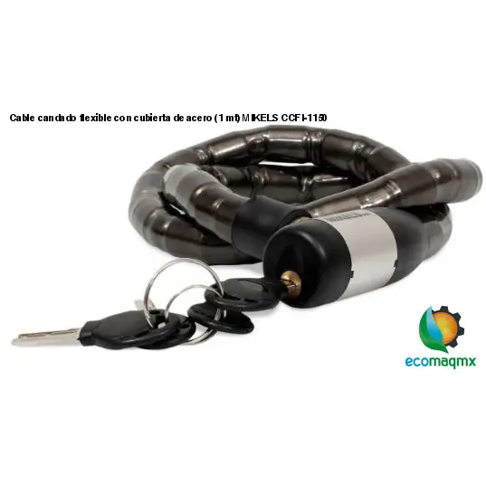 Cable candado flexible con cubierta de acero (1 mt) MIKELS