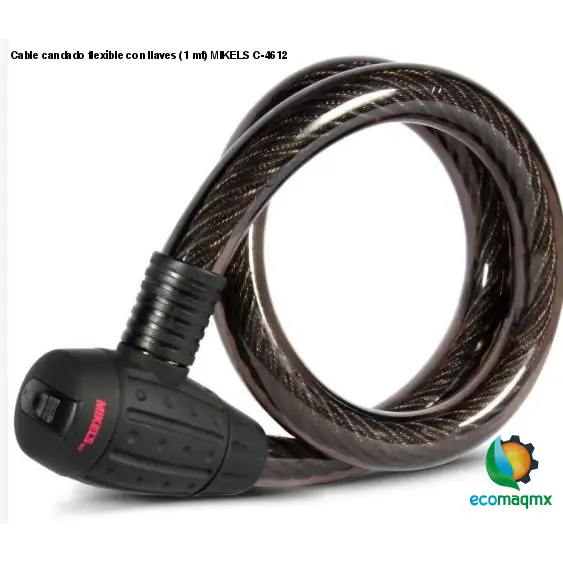 Cable candado flexible con llaves (1 mt) MIKELS C-4612