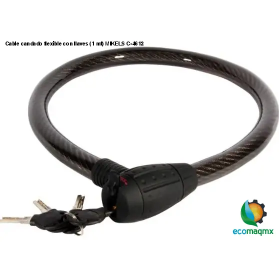 Cable candado flexible con llaves (1 mt) MIKELS C-4612