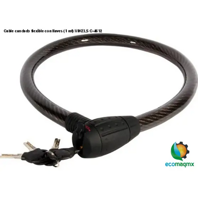Cable candado flexible con llaves (1 mt) MIKELS C-4612