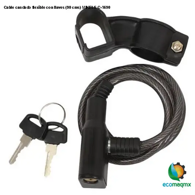 Cable candado flexible con llaves (90 cms) MIKELS C-1690
