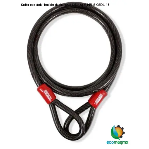Cable candado flexible doble lazo (1.5 mts) MIKELS CSDL-15