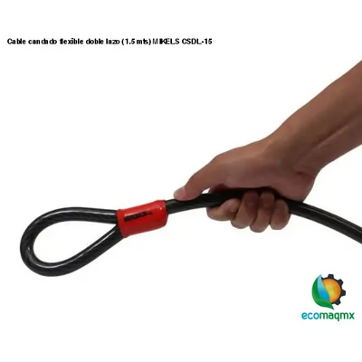 Cable candado flexible doble lazo (1.5 mts) MIKELS CSDL-15