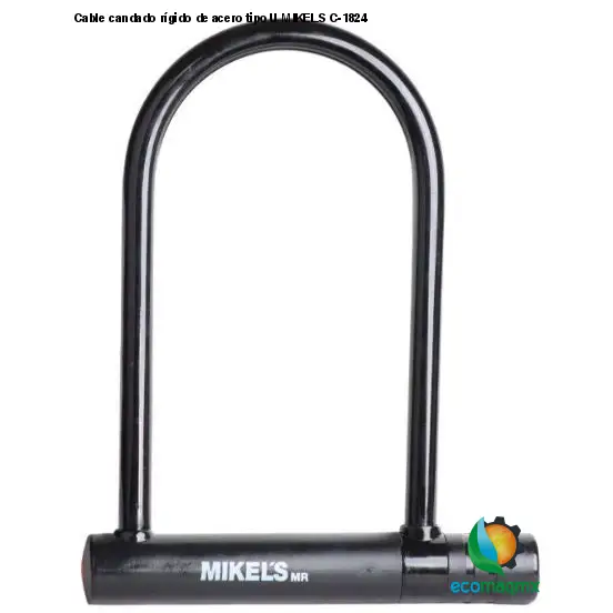Cable candado rígido de acero tipo U MIKELS C-1824