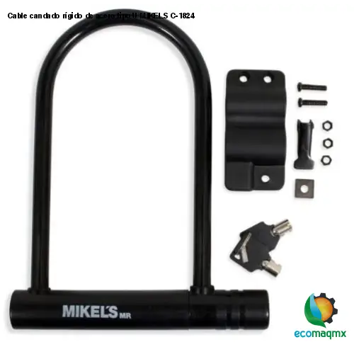 Cable candado rígido de acero tipo U MIKELS C-1824
