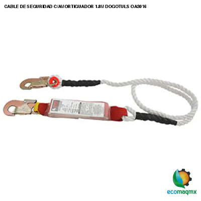 CABLE DE SEGURIDAD C/AMORTIGUADOR 1.8M DOGOTULS OA3016