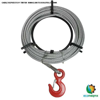 CABLE REPUESTO P/ TIRFOR 1600KG 20MTS DOGOTULS RI5008