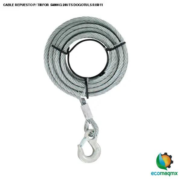 CABLE REPUESTO P/ TIRFOR 5400KG 20MTS DOGOTULS RI5011