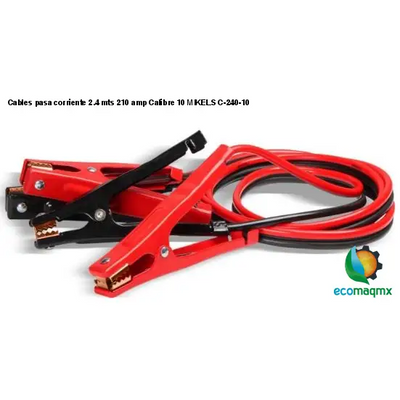 Cables pasa corriente 2.4 mts 210 amp Calibre 10 MIKELS