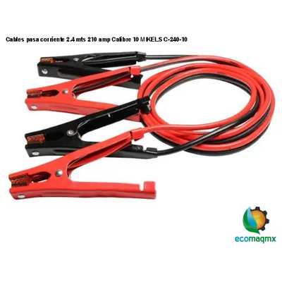 Cables pasa corriente 2.4 mts 210 amp Calibre 10 MIKELS