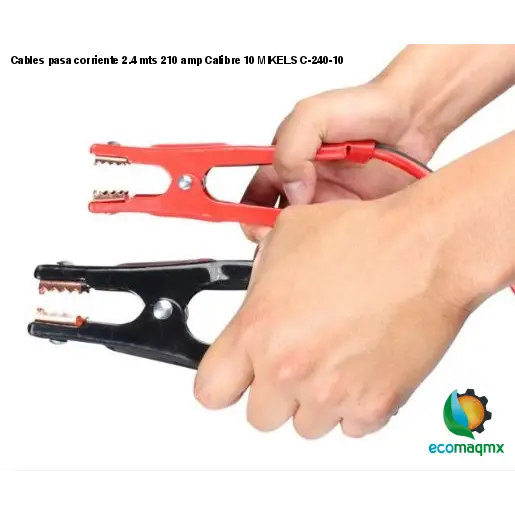 Cables pasa corriente 2.4 mts 210 amp Calibre 10 MIKELS