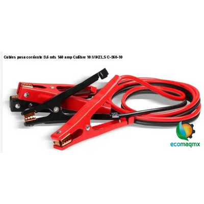 Cables pasa corriente 3.6 mts 140 amp Calibre 10 MIKELS
