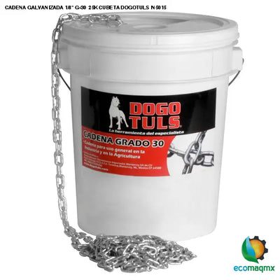 CADENA GALVANIZADA 1/8 G-30 25K CUBETA DOGOTULS IN5015