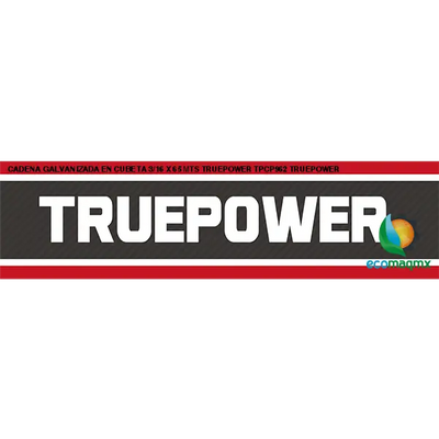 CADENA GALVANIZADA EN CUBETA 3/16 X 65 MTS TRUEPOWER TPCP962