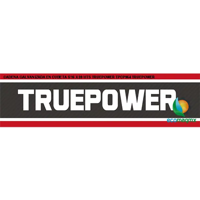 CADENA GALVANIZADA EN CUBETA 5/16 X 20 MTS TRUEPOWER TPCP964