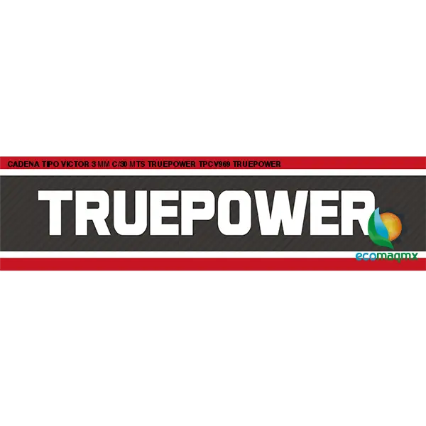 CADENA TIPO VICTOR 3 MM C/30 MTS TRUEPOWER TPCV969 TRUEPOWER