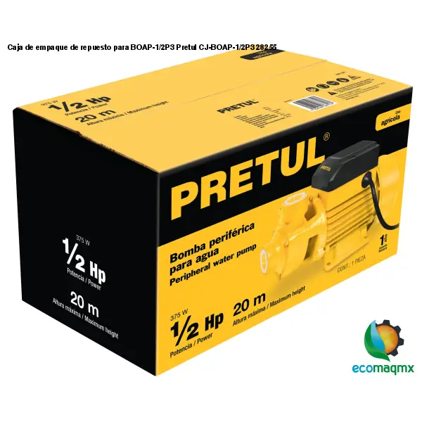 Caja de empaque de repuesto para BOAP-1/2P3 Pretul