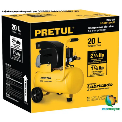 Caja de empaque de repuesto para COMP-20LP Pretul