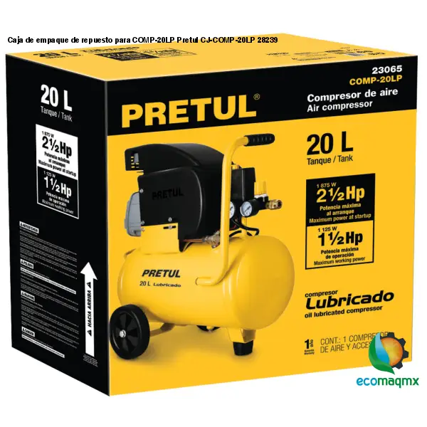 Caja de empaque de repuesto para COMP-20LP Pretul