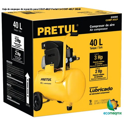 Caja de empaque de repuesto para COMP-40LP Pretul
