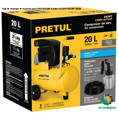 Caja de empaque de repuesto para COMP-KIT20P Pretul