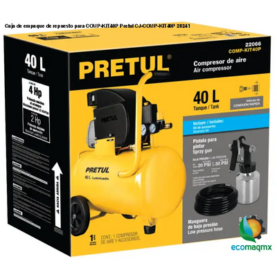 Caja de empaque de repuesto para COMP-KIT40P Pretul