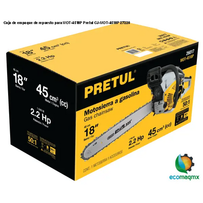 Caja de empaque de repuesto para MOT-4518P Pretul