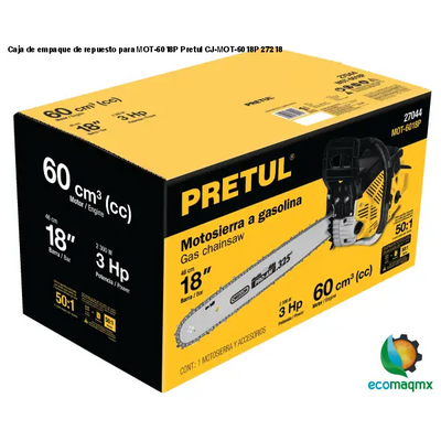 Caja de empaque de repuesto para MOT-6018P Pretul