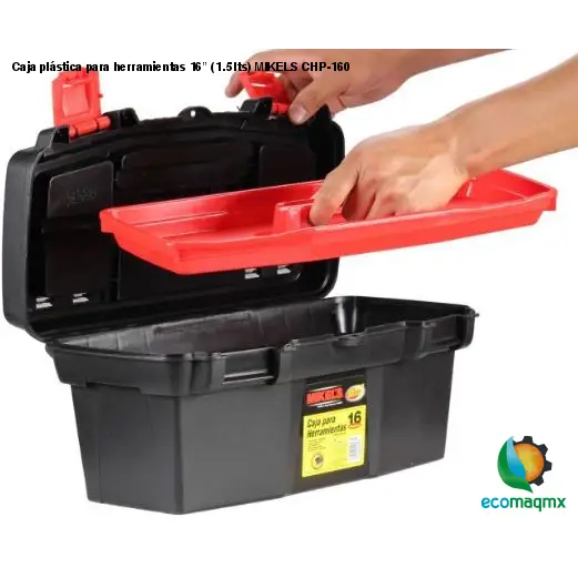 Caja plástica para herramientas 16” (1.5 lts) MIKELS CHP-160