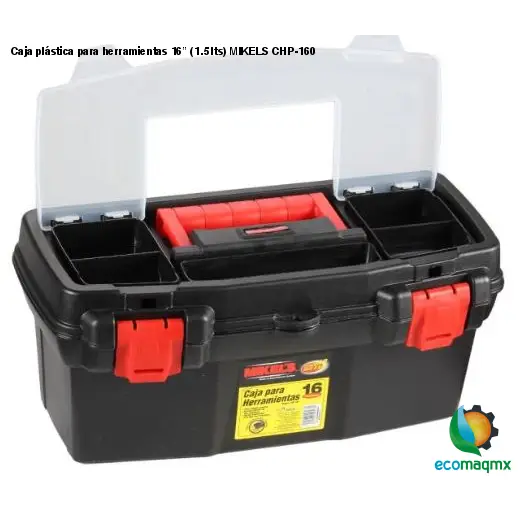 Caja plástica para herramientas 16” (1.5 lts) MIKELS CHP-160