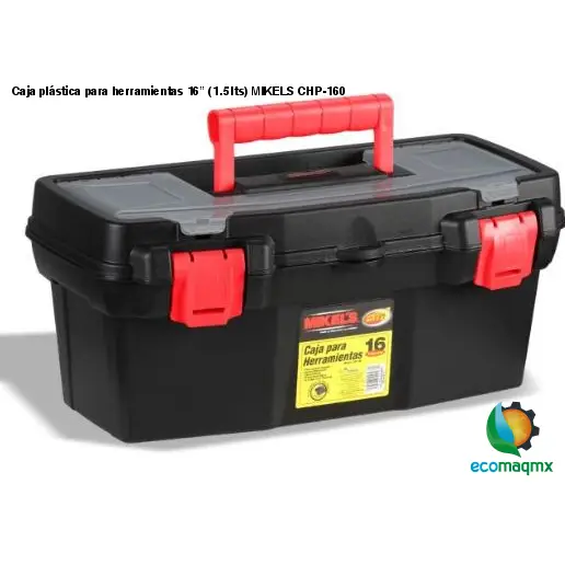 Caja plástica para herramientas 16” (1.5 lts) MIKELS CHP-160