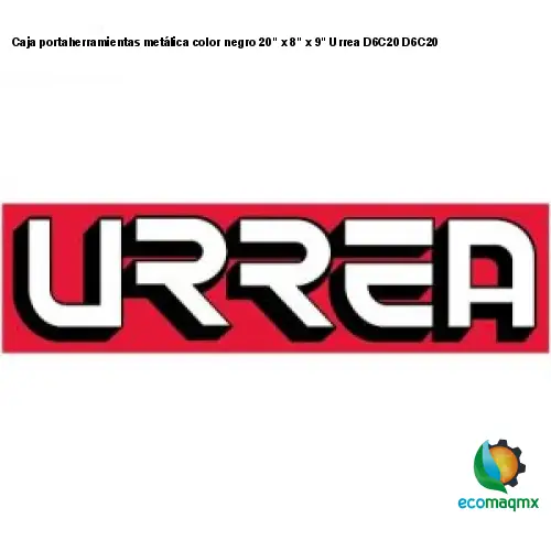 Caja portaherramientas metálica color negro 20 x 8 x 9 Urrea