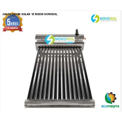 CALENTADOR SOLAR 15 TUBOS NOVOSOL