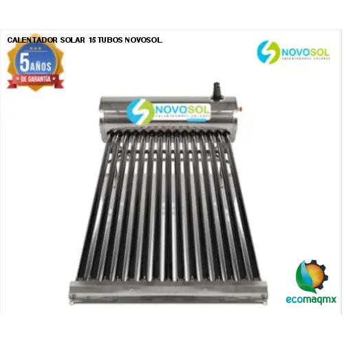 CALENTADOR SOLAR 15 TUBOS NOVOSOL