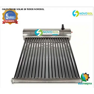CALENTADOR SOLAR 20 TUBOS NOVOSOL