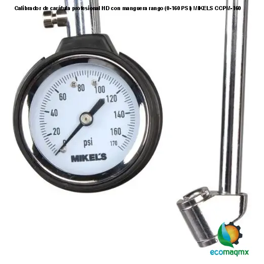 Calibrador de carátula profesional HD con manguera rango